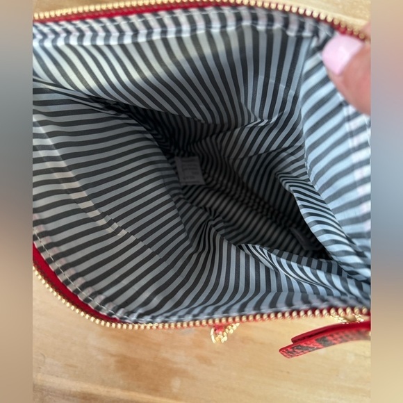 Lulus Red Python Crossbody Clutch Purse - Picture 7 of 8